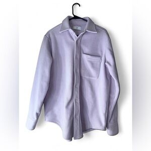 Aritzia tna lavender fleece button up |2|